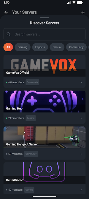 GameVox - Voice & Video Chat Screenshot 2