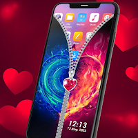 Heart Zipper Lock Screen