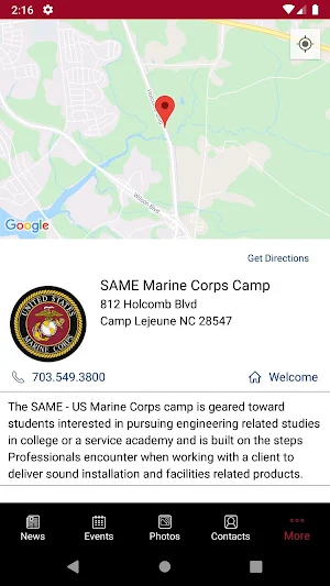 SAME Camps Screenshot 2