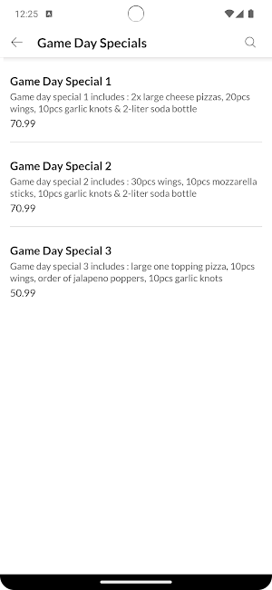 Italian Touch Pizza & Pasta Screenshot 1