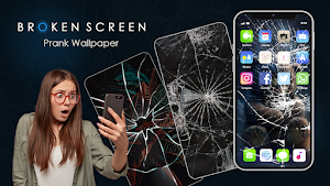 Broken Screen Prank Wallpaper Screenshot 0