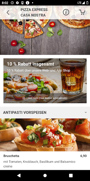 Casa Nostra Lieferservice Screenshot 2