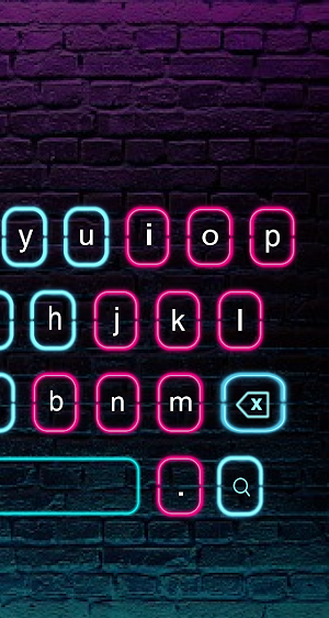 Neon Led Keyboard - blue LED l Screenshot 1