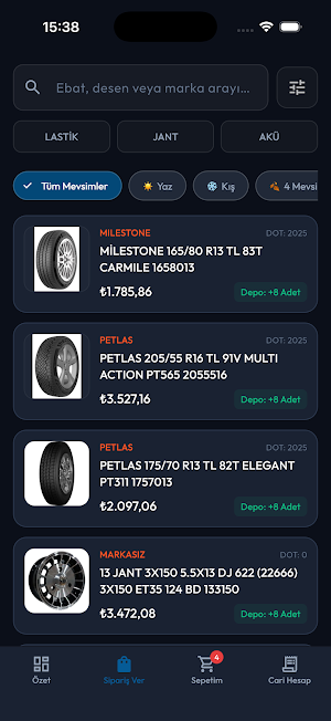 Zirve Lastik Screenshot 2