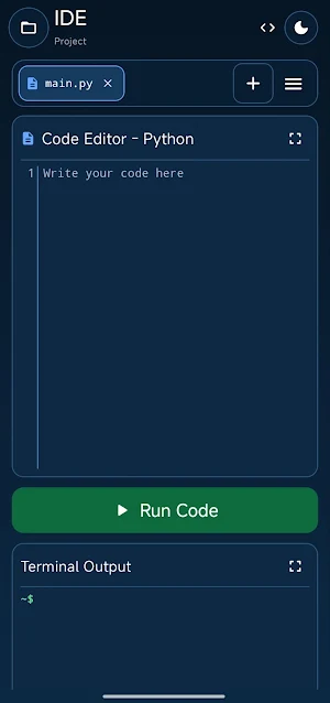 PocketCoded Py Screenshot 1