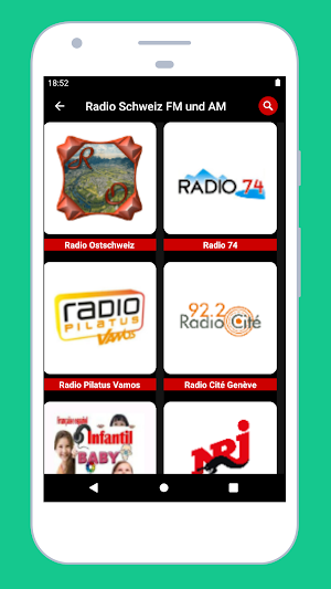 Switzerland Radio Stations FM Screenshot 2