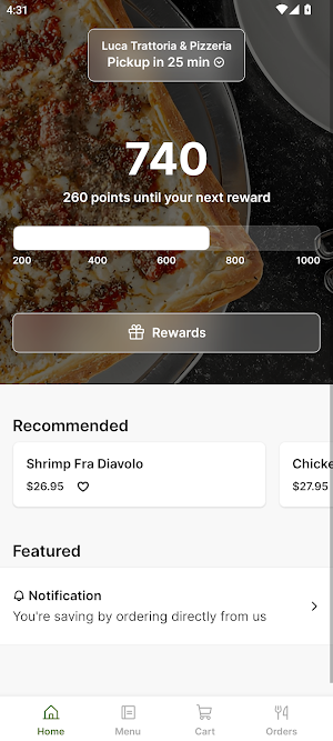 Luca Trattoria & Pizzeria Screenshot 0