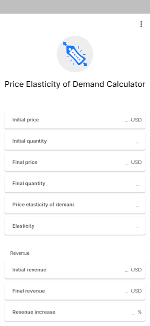 Price Elasticity of Demand Screenshot 0