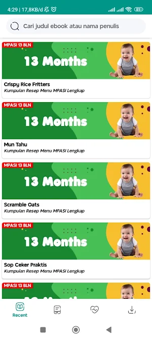 MPASI Recipe 6-13 Months Screenshot 1