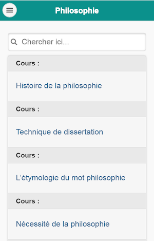 Cours de Philosophie Screenshot 0