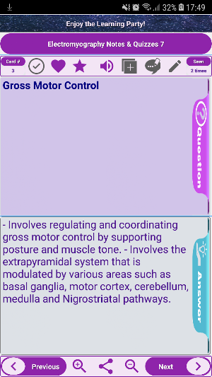 Electromyography Exam Review: notes & quizzes. Screenshot 1