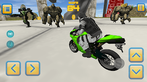 Motorbike Monster Escape 3D Screenshot 1