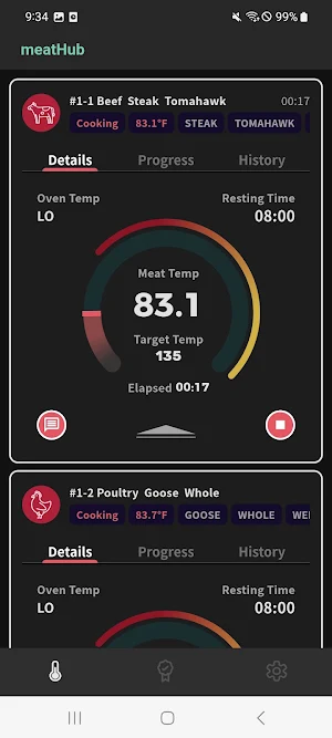 meatHub Smart Meat Thermometer Screenshot 0