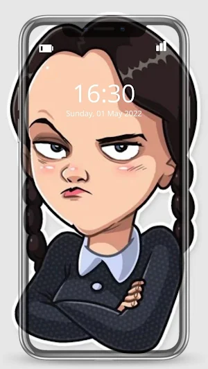 Wednesday Addams Sticker WA Screenshot 3