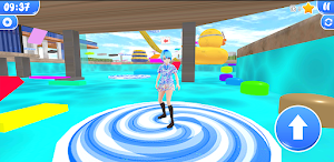 Swimming Pool Anime Parkour Screenshot 2