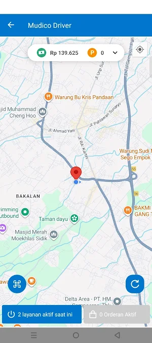 Mudico Driver – Ojek & Kurir Screenshot 1