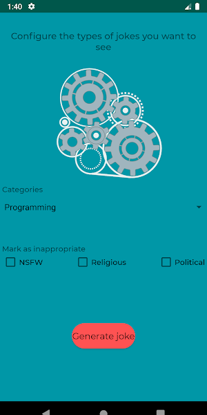 Random Jokes Generator Screenshot 1