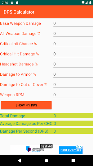 RXM DPS Calculator Screenshot 1