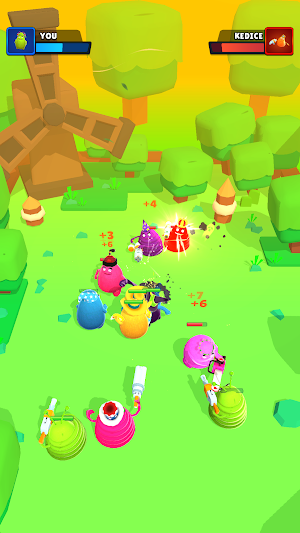 Merge Grimace Monster War Screenshot 2