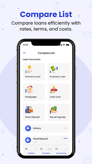 LoanEasy - EMI Loan Calculator Screenshot 2