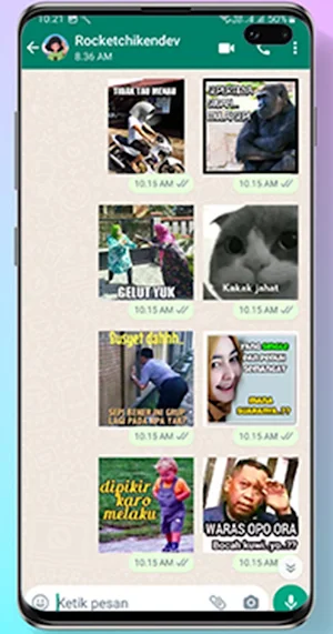 Kumpulan Stiker Wa Lucu Screenshot 0