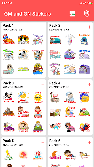 Good Night And Good Morning Stickers For Whatsapp Screenshot 3