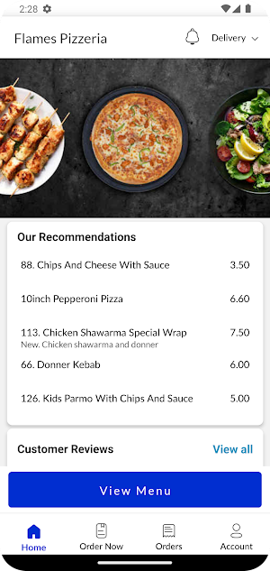 Flames Pizzeria Screenshot 1