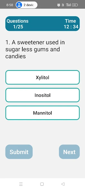 Biochemistry Quiz Screenshot 0