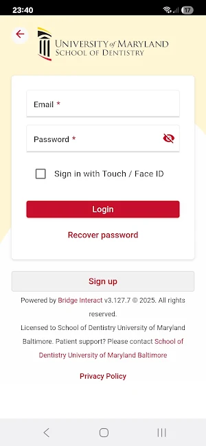 SOD Patient Portal Screenshot 0