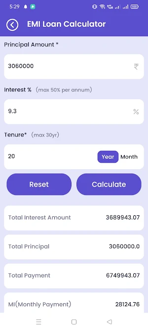 CashLoan - EMI Loan Calculator Screenshot 3
