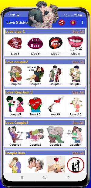 Love Stickers For WhatsApp Screenshot 1