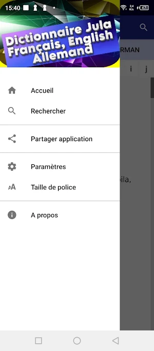 Jula dictionary Screenshot 2