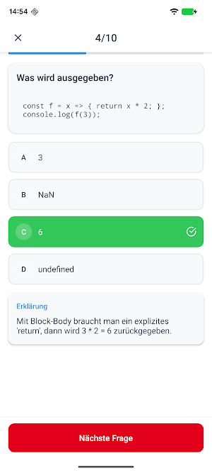 DHBW Code Companion Screenshot 2