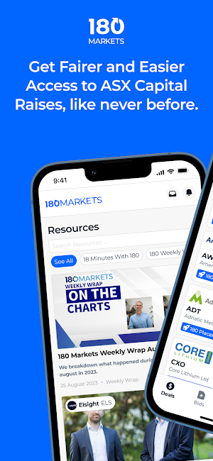 180 Markets ASX Capital Raises Screenshot 0