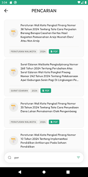 JDIH Kota Pangkal Pinang Screenshot 1
