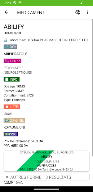 Médicaments Algérie Screenshot 1