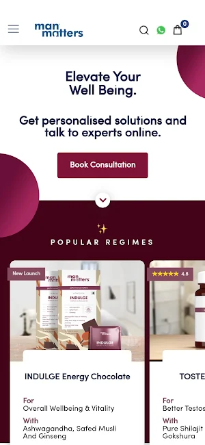 Man Matters - Digital Health Clinic For Men Screenshot 1