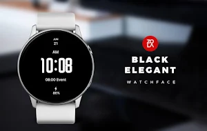 Black Elegant Watch Face Screenshot 0