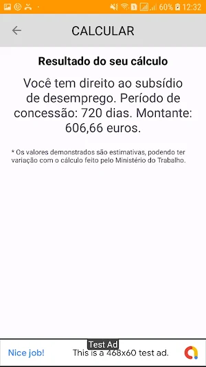 Subsídio de desemprego Screenshot 2