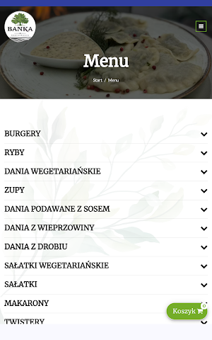Restauracja BAŃKA Screenshot 2