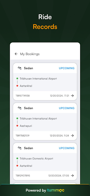 Nepal Airport Taxi app Screenshot 3