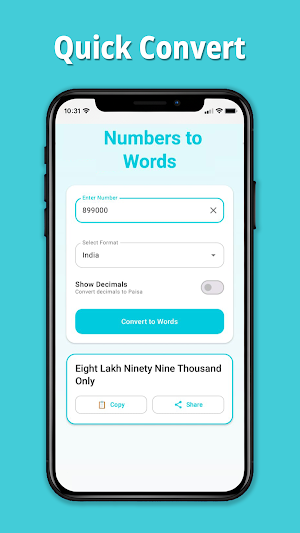 Number Words: Word Converter Screenshot 0