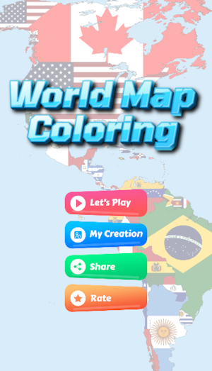coloring world maps countries Screenshot 0