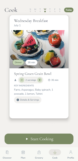 Mise: Meal Plan & Grocery List Screenshot 3