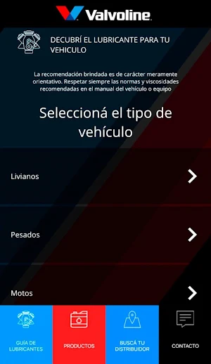 Valvoline Argentina Screenshot 1