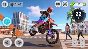 BikeRider: Extreme Wheelie Screenshot 1