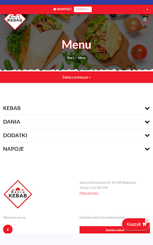 Bafra Kebab Wadowice Screenshot 2