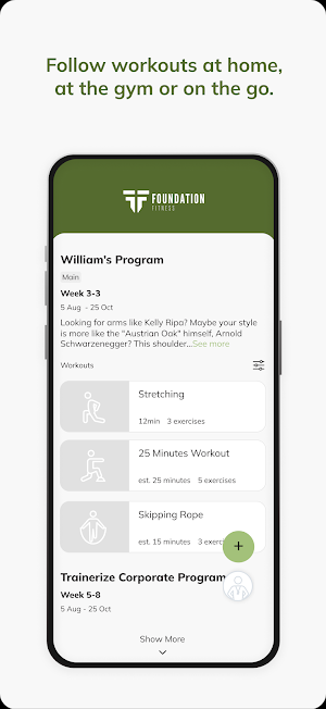Foundation Fitness Coaching Screenshot 2