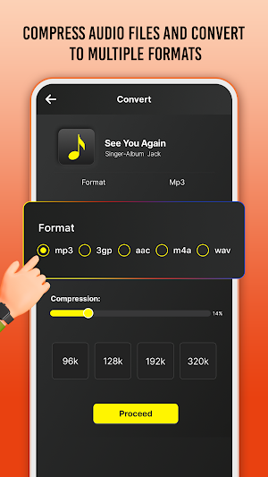 Audio Compressor: Compress MP3 Screenshot 1