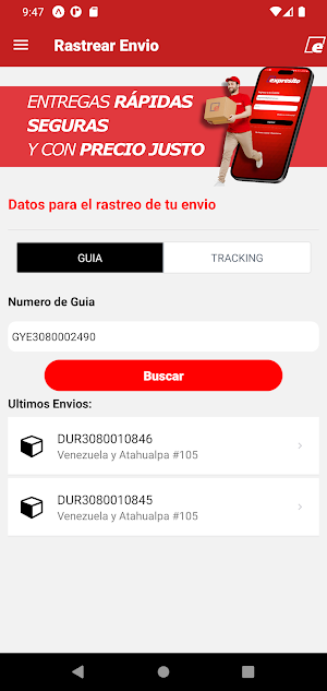 Expresito Carga Screenshot 2